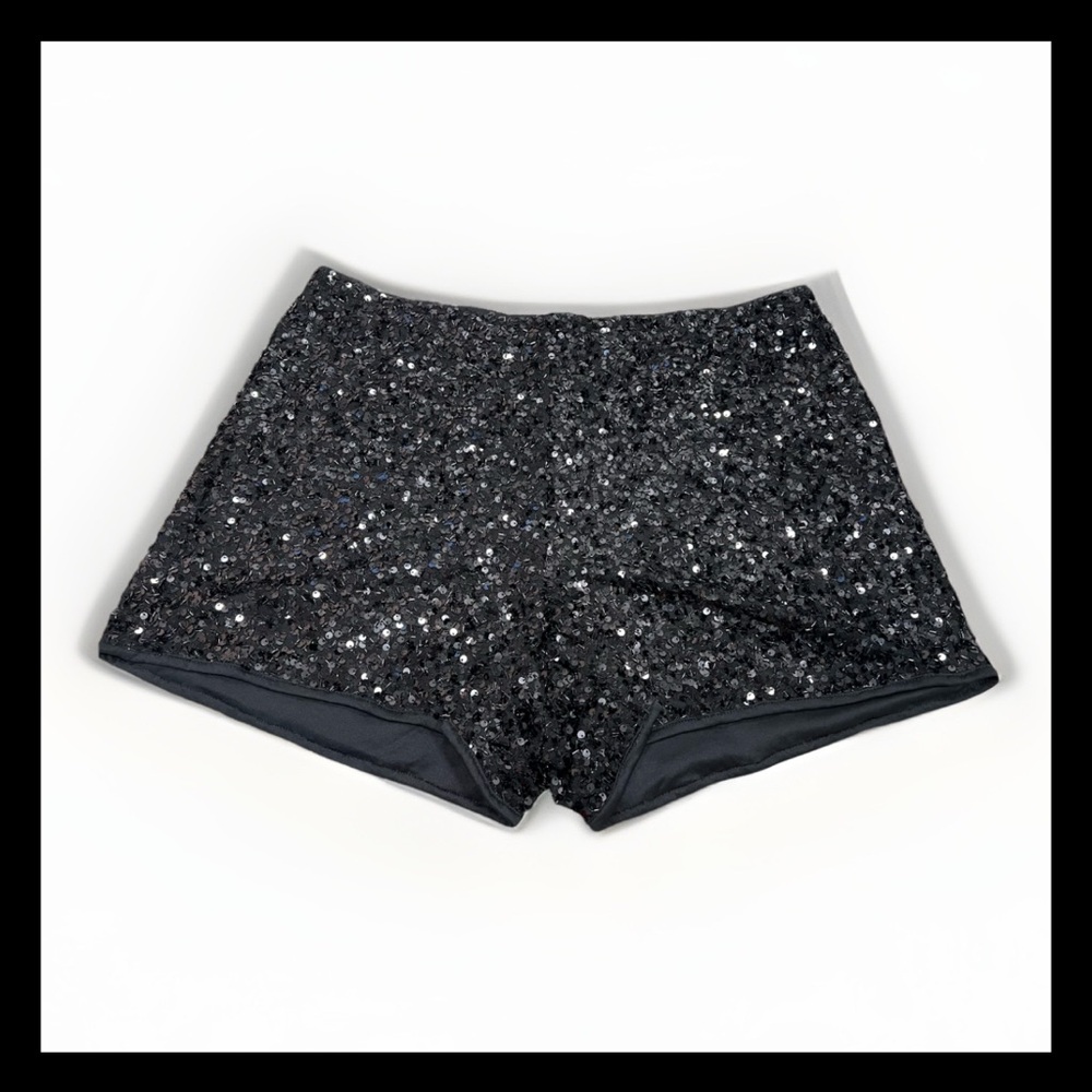 a new day Black Sequin Shorts